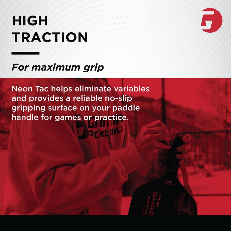 GAMMA Sports Neon Tac Overgrip, Tacky Grip for Tennis, Pickleball, Squash, and Badminton Racquets, Assorted 3 Pack - Image 5